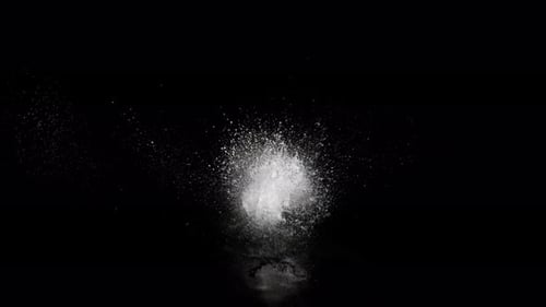 Dynamic White Liquid Splash Element Reveal