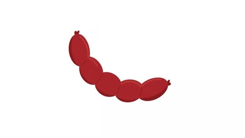 Grilled Sausage Food Vector