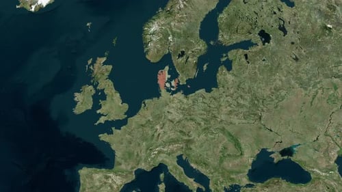Dänemark Borderline: Stocksammlung mit Länderkarten — Weitwinkel zum Vergrößern