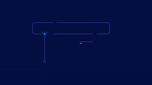 Infographic Element Animated Rectangular Callout Box with Line Below