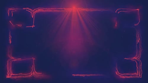 Abstract Red Glowing Dynamic Frame Animation Background