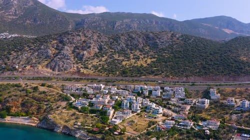 Hermoso paisaje costero de la ciudad