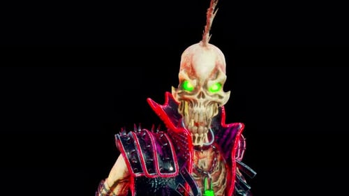 Punk Skeleton VJ Loop