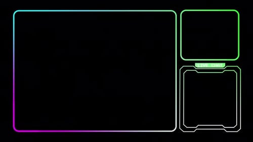 Animierte Twitch-Stream-Overlays enthalten Webcam-Frame, Live-Chat-Box und Pausenbildschirmrand