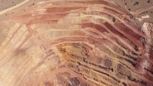 Aerial View Of Iron Mine