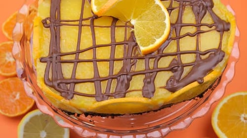 Homemade Cake Rotating