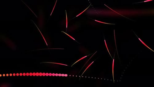 Abstract Neon Particle Curves Background 4K