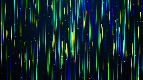 Abstract Colorful Particles Glowing Background Loop V3