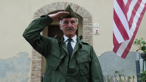 American First World War Veteran Military Salute