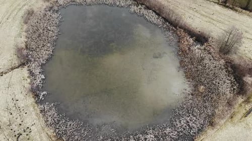 Frozen lake
