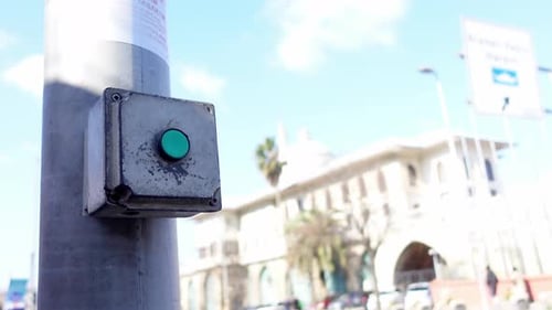 Fechamento do botão de sinal de cruzamento