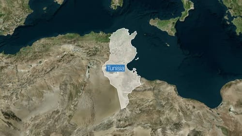 World Map Zoom to Country with Highlight and Text Label