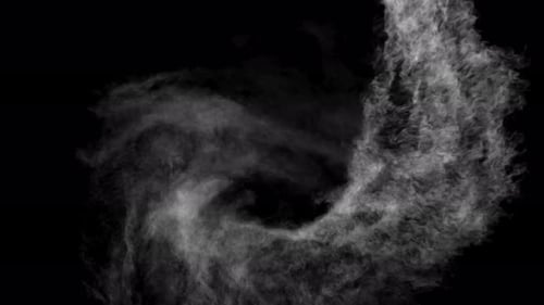 Abstract Swirling Smoke Dust Particle Transition Element
