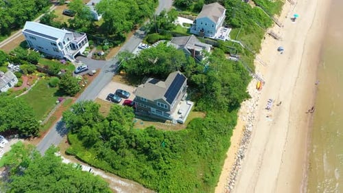 Cape Cod Beach House Overlooking Busy Shoreline
