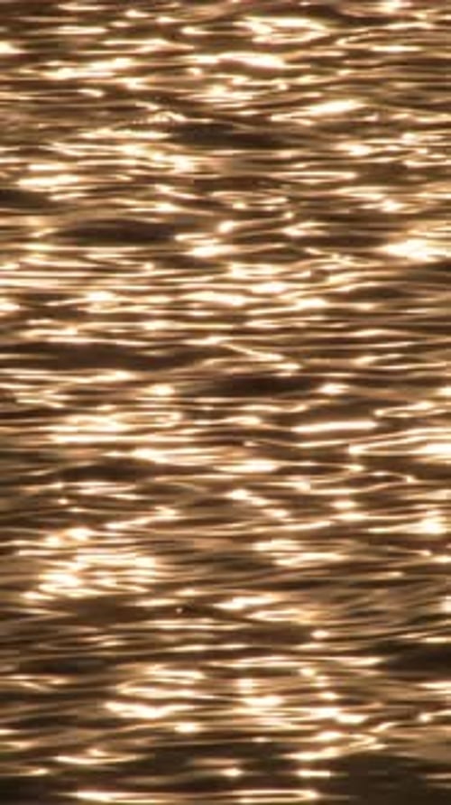 Waves of the Sea at Sunset