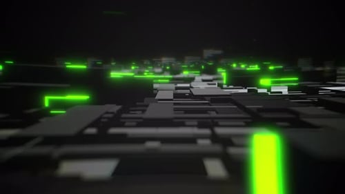 Hi-tech 3d space background loop 4K