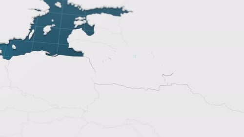 Destaque con azul el mapa 3D de Bielorrusia con puntero rodeado de otros países en blanco