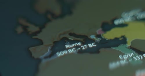 Animated Historical Political Map Timeline Infographic