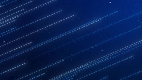 Futuristic Blue Digital Data Stream Lines Animated Background
