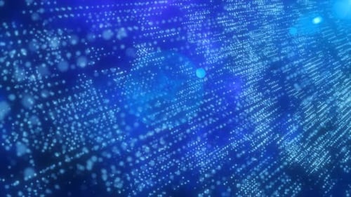 Abstract blue dots glowing energy scientific futuristic background