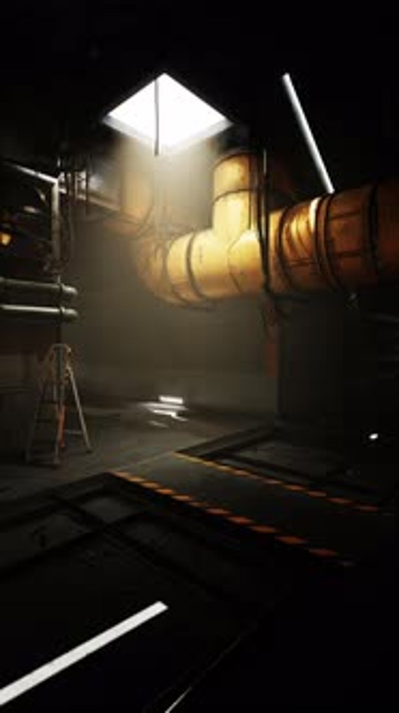 Grungy Industrial Sci-Fi Tunnel Fly-Through Animation, Miscellaneous ...