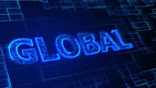 Global text animation 4k. Vd 724