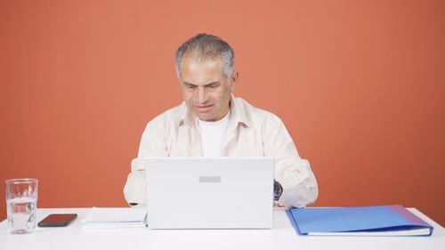 Man exploding with anger.