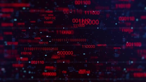 Digital Binary Code Background V6