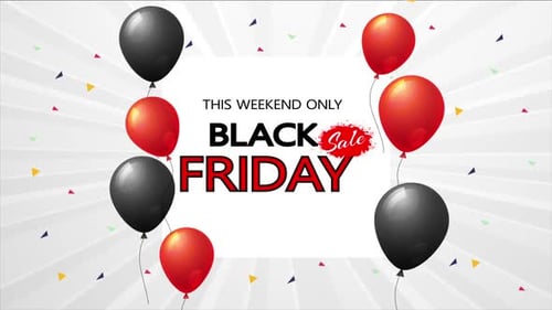 Animated Balloons and Confetti Frame for Message Reveal