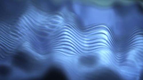 Abstrakter Hintergrund mit weißer Welle. 3D-Renderanimation mit nahtloser Schleife