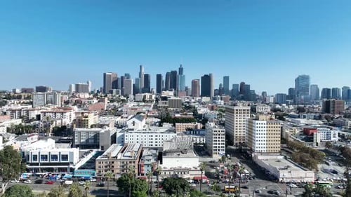 Highrise Buildings at Los Angeles in California United States.