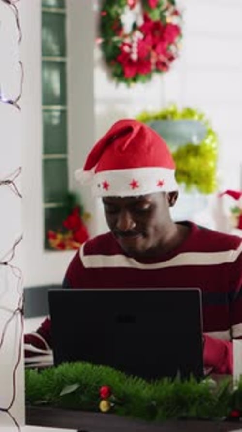 Vertical Video Man Perturbed By Colleagues in Office