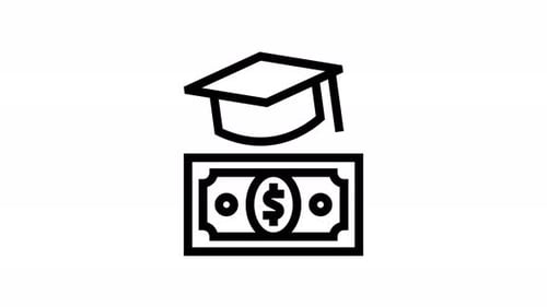 school line icon animation