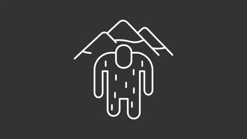 Animated yeti white icon