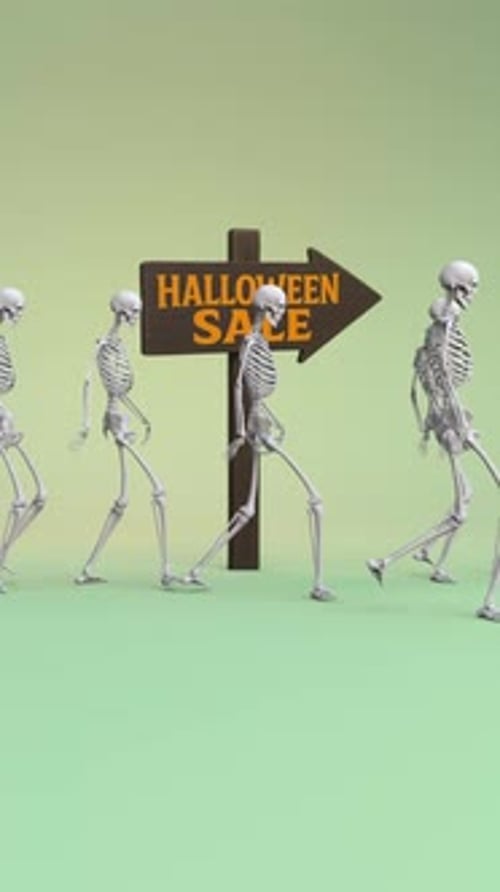 Skeletons Halloween Sale Loop