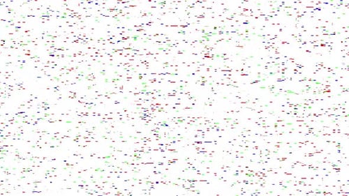 Corruption Collection: Digital overlay animation of the flickering noise pattern of red, green and b