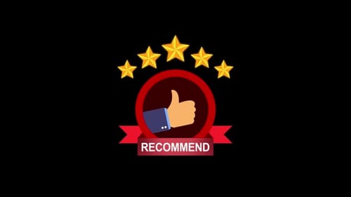 Recommendation Concept,5 Stars Like (Alfa Channel)