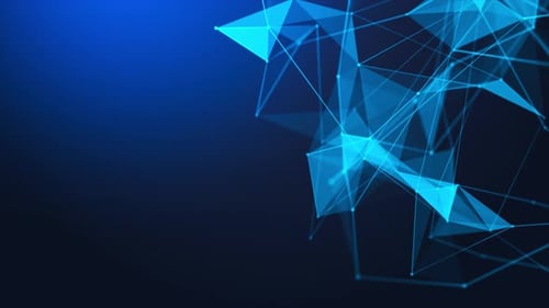 Fondo de triángulo de plexo azul sin problemas V2