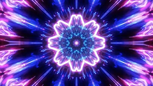Vibrant Snowflake Star Background