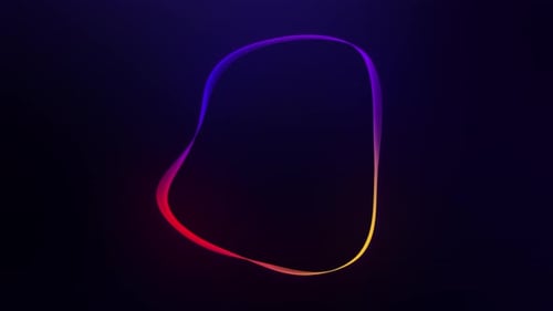 Abstract Fluid Neon Waves Motion Graphics Background