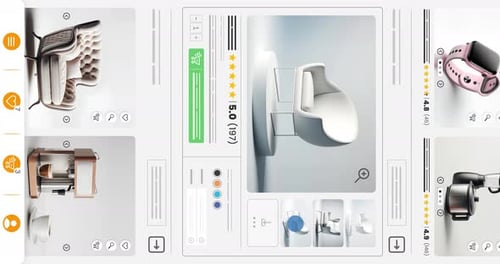Modern Animated Product Display Interface