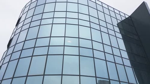 Luftbild eines modernen Büro- oder Wohngebäudes