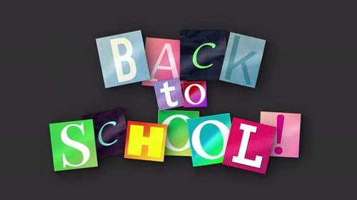 Paper Letters Back To School Caption