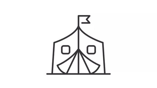 Right to asylum in other countries from persecution line animation