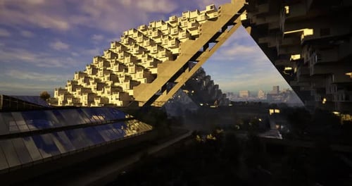 Obra maestra arquitectónica que muestra el diseño moderno en el paisaje urbano