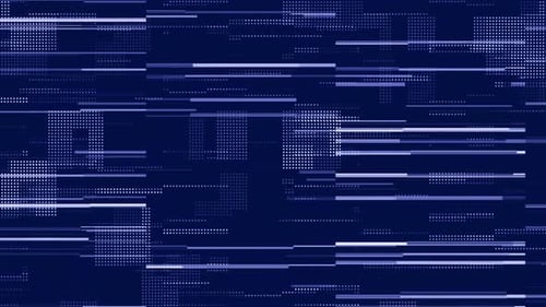 Abstract Glitch Data Stream Motion Graphics Loop Background