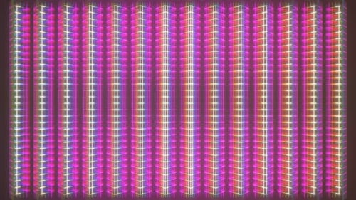 Rainbow With Yellow Blinds Background Vj Loop In 4K