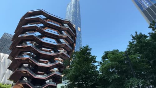 Panorama of Hudson Yards in Manhattan, New York City, United States of America