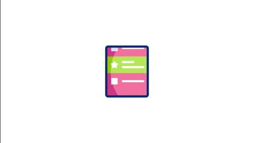 Animated Corporate Technology Flat Design Icons Pack