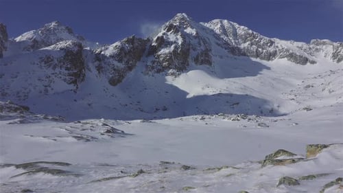 Panorama Snowy Winter Alps Mountains Nature